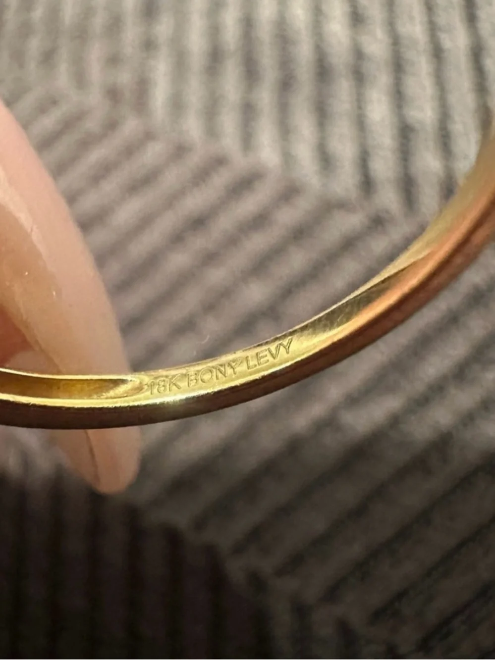Cleo Diamond 18K yellow gold stacking ring - firm on price